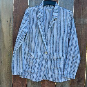 Michael Stars Striped Blazer - Black and White